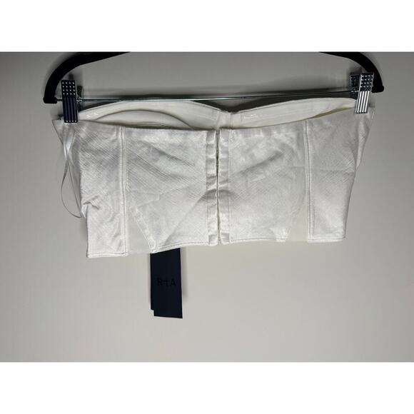 RTA Ivory Matching Bustier & High Waist Pant Set Size 8 NWT - Picture 4 of 8